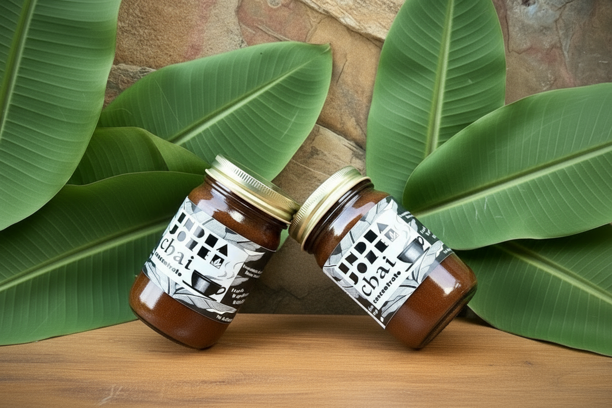 2 Jars of India Joze Chai Concentrate - Caffeine Free