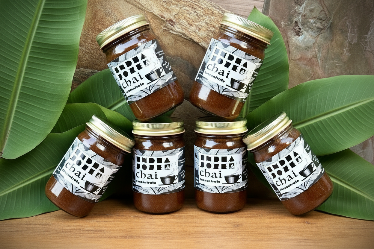 6 Jars of India Joze Chai Concentrate - Caffeine Free